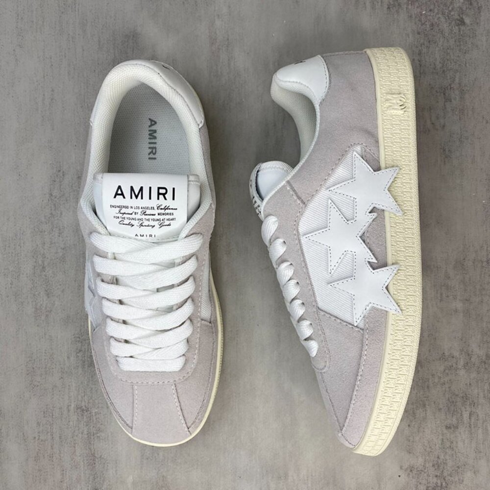 Amiri Men's Grey Contrast Star Patch Sneakers - Picture 3 of 9
